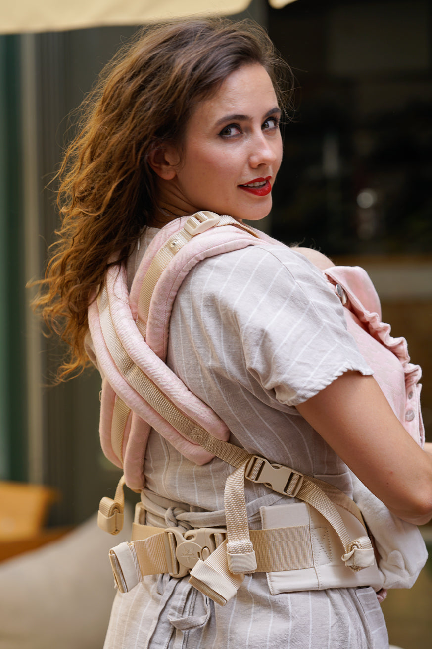 Baby Carrier Flip X Houndstooth Rose/Cream - Størrelse: Unisize