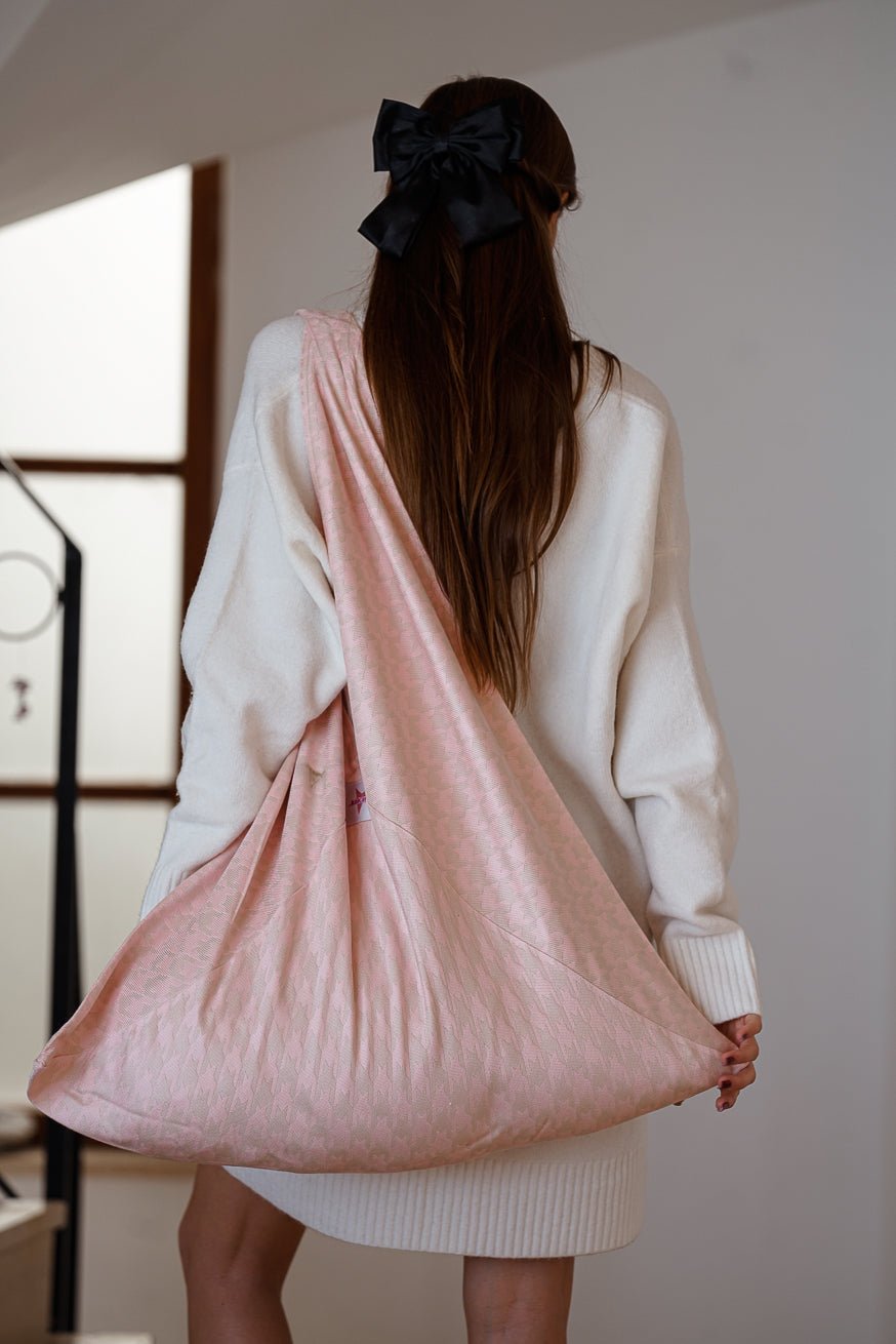 XXL Shopper Houndstooth Viola - KOKADI